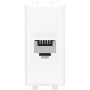 ДКС Компьютерная розетка RJ-45 без шторки модульная , кат.6А, Avanti, белое облако, 1 модуль 4400671 DKC ДКС Компьютерная розетка RJ-45 без шторки модульная , кат.6А, Avanti, белое облако, 1 модуль 4400671 DKC