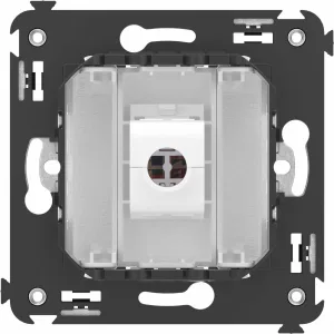ДКС Компьютерная розетка RJ-45 без шторки в стену, кат.6A одинарная, Avanti, белое облако 4400673 DKC ДКС Компьютерная розетка RJ-45 без шторки в стену, кат.6A одинарная, Avanti, белое облако 4400673 DKC