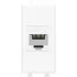 ДКС Компьютерная розетка RJ-45 без шторки модульная, кат.6, Avanti, белое облако, 1 модуль 4400691 DKC ДКС Компьютерная розетка RJ-45 без шторки модульная, кат.6, Avanti, белое облако, 1 модуль 4400691 DKC