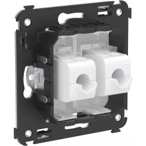 ДКС Компьютерная розетка RJ-45 без шторки в стену, кат.6 двойная, Avanti, белое облако 4400694 DKC ДКС Компьютерная розетка RJ-45 без шторки в стену, кат.6 двойная, Avanti, белое облако 4400694 DKC