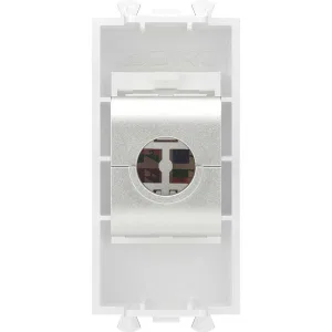 ДКС Компьютерная розетка RJ-45 без шторки модульная, кат.5е экранированная, Avanti, белое облако, 1 модуль 4400761 DKC ДКС Компьютерная розетка RJ-45 без шторки модульная, кат.5е экранированная, Avanti, белое облако, 1 модуль 4400761 DKC
