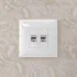 ДКС Компьютерная розетка RJ-45 без шторки в стену, кат.5e двойная экранированная, Avanti, белое облако 4400764 DKC ДКС Компьютерная розетка RJ-45 без шторки в стену, кат.5e двойная экранированная, Avanti, белое облако 4400764 DKC