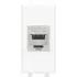 ДКС Компьютерная розетка RJ-45 без шторки модульная, кат.6 экранированная, Avanti, белое облако, 1 модуль 4400791 DKC ДКС Компьютерная розетка RJ-45 без шторки модульная, кат.6 экранированная, Avanti, белое облако, 1 модуль 4400791 DKC