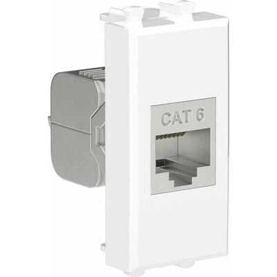 ДКС Компьютерная розетка RJ-45 без шторки модульная, кат.6 экранированная, Avanti, белое облако, 1 модуль 4400791 DKC ДКС Компьютерная розетка RJ-45 без шторки модульная, кат.6 экранированная, Avanti, белое облако, 1 модуль 4400791 DKC