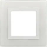 ДКС Рамка из натурального стекла 1 пост (2 мод.), Avanti, белая 4400822 DKC