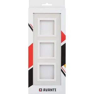 ДКС Рамка из натурального стекла 3 поста (6 мод.), Avanti, белая 4400826 DKC ДКС Рамка из натурального стекла 3 поста (6 мод.), Avanti, белая 4400826 DKC