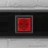 ДКС Розетка модульная, 2P+E, с з/ш, Avanti, красный квадрат, 2 модуля 4401002 DKC ДКС Розетка модульная, 2P+E, с з/ш, Avanti, красный квадрат, 2 модуля 4401002 DKC