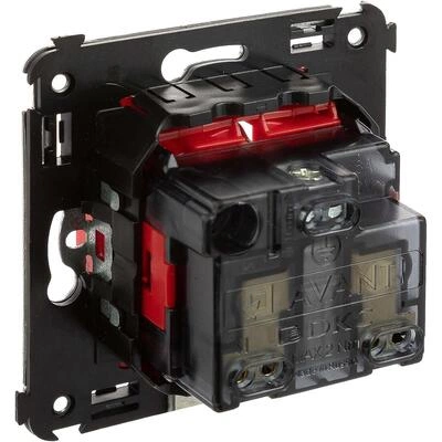 ДКС Розетка в стену, 2P+E, с з/ш, Avanti, красный квадрат 4401003 DKC ДКС Розетка в стену, 2P+E, с з/ш, Avanti, красный квадрат 4401003 DKC