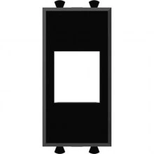 ДКС Адаптер без шторки для Keystone, Avanti, черный квадрат, 1 модуль 4402211 DKC