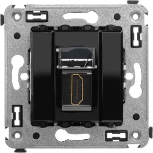 ДКС HDMI розетка одинарная в стену, тип А-А, Avanti, черный квадрат 4402253 DKC ДКС HDMI розетка одинарная в стену, тип А-А, Avanti, черный квадрат 4402253 DKC
