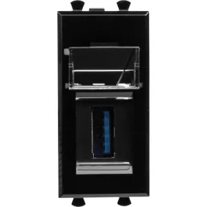 ДКС USB 3.0 розетка модульная, тип А-А, Avanti, черный квадрат, 1 модуль 4402301 DKC ДКС USB 3.0 розетка модульная, тип А-А, Avanti, черный квадрат, 1 модуль 4402301 DKC