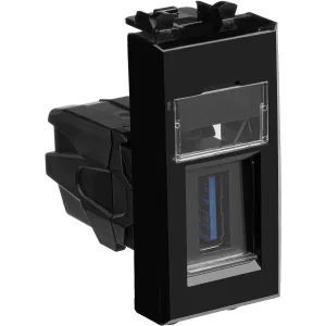 ДКС USB 3.0 розетка модульная, тип А-А, Avanti, черный квадрат, 1 модуль 4402301 DKC ДКС USB 3.0 розетка модульная, тип А-А, Avanti, черный квадрат, 1 модуль 4402301 DKC