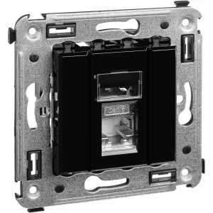 ДКС Компьютерная розетка RJ-45 в стену, кат.6 одинарная экранированная, ДКС Компьютерная розетка RJ-45 в стену, кат.6 одинарная экранированная,