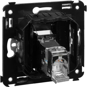 ДКС Компьютерная розетка RJ-45 в стену, кат.6 одинарная экранированная, ДКС Компьютерная розетка RJ-45 в стену, кат.6 одинарная экранированная,