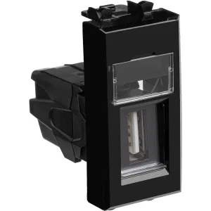 ДКС USB 2.0 розетка модульная, тип А-А, Avanti, черный квадрат, 1 модуль 4402401 DKC ДКС USB 2.0 розетка модульная, тип А-А, Avanti, черный квадрат, 1 модуль 4402401 DKC