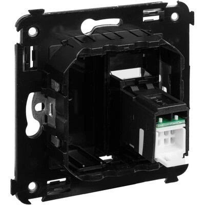 ДКС Компьютерная розетка RJ-45 в стену, кат.5e одинарная, Avanti, черный квадрат 4402463 DKC ДКС Компьютерная розетка RJ-45 в стену, кат.5e одинарная, Avanti, черный квадрат 4402463 DKC