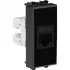 ДКС Компьютерная розетка RJ-45 без шторки модульная, кат.6А, Avanti, черный квадрат, 1 модуль 4402671 DKC ДКС Компьютерная розетка RJ-45 без шторки модульная, кат.6А, Avanti, черный квадрат, 1 модуль 4402671 DKC