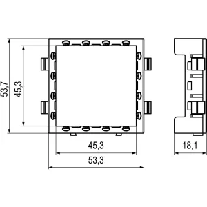 ДКС Каркас Avanti для In-liner Front, черный, под 2 модуля 4402812 DKC ДКС Каркас Avanti для In-liner Front, черный, под 2 модуля 4402812 DKC