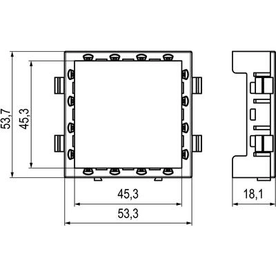 ДКС Каркас Avanti для In-liner Front, черный, под 2 модуля 4402812 DKC ДКС Каркас Avanti для In-liner Front, черный, под 2 модуля 4402812 DKC