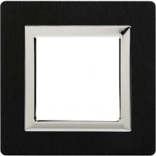 ДКС Рамка из алюминия 1 пост (2 мод.), Avanti, черная 4402832 DKC