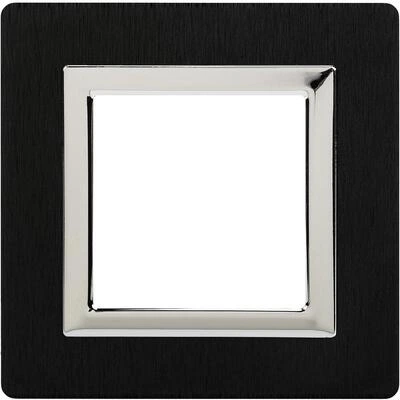 ДКС Рамка из алюминия 1 пост (2 мод.), Avanti, черная 4402832 DKC