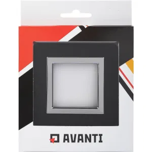 ДКС Рамка из алюминия 1 пост (2 мод.), Avanti, черная 4402832 DKC ДКС Рамка из алюминия 1 пост (2 мод.), Avanti, черная 4402832 DKC