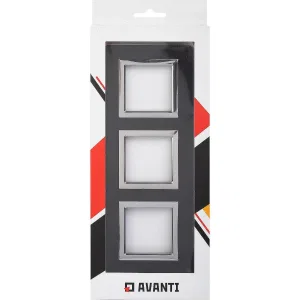 ДКС Рамка из алюминия 3 поста (6 мод.), Avanti, черная 4402836 DKC ДКС Рамка из алюминия 3 поста (6 мод.), Avanti, черная 4402836 DKC