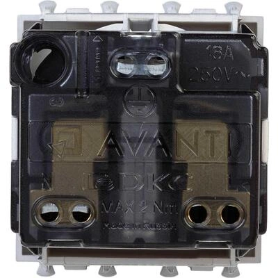 ДКС Розетка модульная, 2P+E, с з/ш, Avanti, закаленная сталь, 2 модуля 4404002 DKC ДКС Розетка модульная, 2P+E, с з/ш, Avanti, закаленная сталь, 2 модуля 4404002 DKC