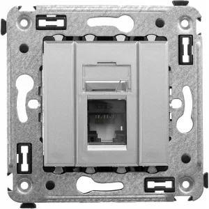 ДКС Компьютерная розетка RJ-45 в стену, кат.6 одинарная, ДКС Компьютерная розетка RJ-45 в стену, кат.6 одинарная,