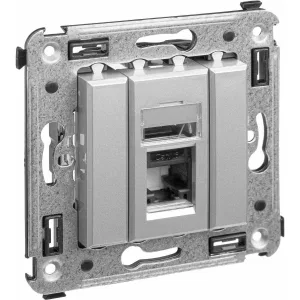 ДКС Компьютерная розетка RJ-45 в стену, кат.6 одинарная, ДКС Компьютерная розетка RJ-45 в стену, кат.6 одинарная,