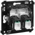 ДКС Компьютерная розетка RJ-45 в стену, кат.6 двойная, ДКС Компьютерная розетка RJ-45 в стену, кат.6 двойная,