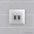 ДКС Компьютерная розетка RJ-45 в стену, кат.6 двойная, ДКС Компьютерная розетка RJ-45 в стену, кат.6 двойная,