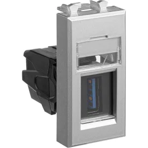 ДКС USB 3.0 розетка модульная, тип А-А, Avanti, закаленная сталь, 1 модуль 4404301 DKC ДКС USB 3.0 розетка модульная, тип А-А, Avanti, закаленная сталь, 1 модуль 4404301 DKC