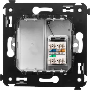 ДКС Телефонная розетка RJ-12 в стену одинарная, Avanti, закаленная сталь 4404313 DKC ДКС Телефонная розетка RJ-12 в стену одинарная, Avanti, закаленная сталь 4404313 DKC