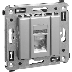 ДКС Компьютерная розетка RJ-45 в стену, кат.6 одинарная экранированная, ДКС Компьютерная розетка RJ-45 в стену, кат.6 одинарная экранированная,