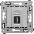 ДКС USB 2.0 розетка одинарная в стену, тип А-А, Avanti, закаленная сталь 4404403 DKC ДКС USB 2.0 розетка одинарная в стену, тип А-А, Avanti, закаленная сталь 4404403 DKC