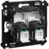 ДКС Компьютерная розетка RJ-45 в стену, кат.5e двойная, ДКС Компьютерная розетка RJ-45 в стену, кат.5e двойная,