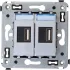 ДКС USB зарядное устройство в стену 2.1 А, Avanti, закаленная сталь 4404543 DKC ДКС USB зарядное устройство в стену 2.1 А, Avanti, закаленная сталь 4404543 DKC