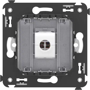 ДКС Компьютерная розетка RJ-45 без шторки в стену, кат.5е одинарная, Avanti, закаленная сталь 4404663 DKC ДКС Компьютерная розетка RJ-45 без шторки в стену, кат.5е одинарная, Avanti, закаленная сталь 4404663 DKC