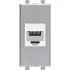 ДКС Компьютерная розетка RJ-45 без шторки модульная, кат.6А, Avanti, закаленная сталь, 1 модуль 4404671 DKC ДКС Компьютерная розетка RJ-45 без шторки модульная, кат.6А, Avanti, закаленная сталь, 1 модуль 4404671 DKC