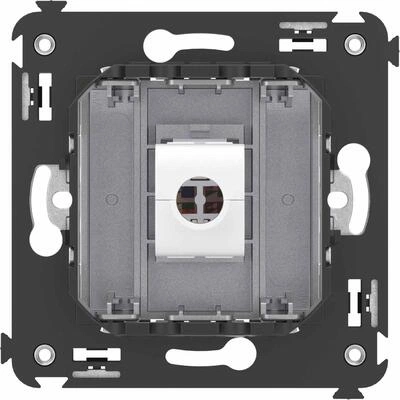 ДКС Компьютерная розетка RJ-45 без шторки в стену, кат.6А одинарная, Avanti, закаленная сталь 4404673 DKC ДКС Компьютерная розетка RJ-45 без шторки в стену, кат.6А одинарная, Avanti, закаленная сталь 4404673 DKC