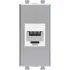 ДКС Компьютерная розетка RJ-45 без шторки модульная, кат.6, Avanti, закаленная сталь, 1 модуль 4404691 DKC ДКС Компьютерная розетка RJ-45 без шторки модульная, кат.6, Avanti, закаленная сталь, 1 модуль 4404691 DKC