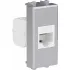 ДКС Компьютерная розетка RJ-45 без шторки модульная, кат.6, Avanti, закаленная сталь, 1 модуль 4404691 DKC ДКС Компьютерная розетка RJ-45 без шторки модульная, кат.6, Avanti, закаленная сталь, 1 модуль 4404691 DKC