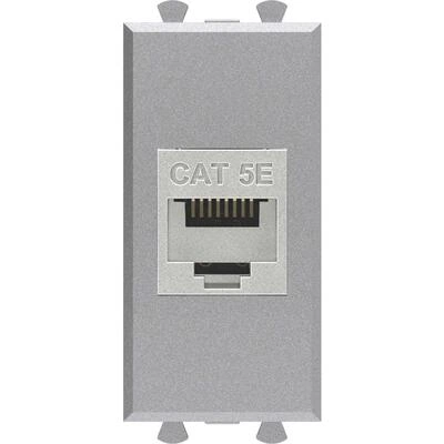 ДКС Компьютерная розетка RJ-45 без шторки модульная, кат.5е экранированная, Avanti, закаленная сталь, 1 модуль 4404761 DKC ДКС Компьютерная розетка RJ-45 без шторки модульная, кат.5е экранированная, Avanti, закаленная сталь, 1 модуль 4404761 DKC