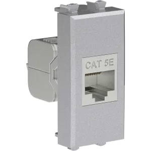 ДКС Компьютерная розетка RJ-45 без шторки модульная, кат.5е экранированная, Avanti, закаленная сталь, 1 модуль 4404761 DKC ДКС Компьютерная розетка RJ-45 без шторки модульная, кат.5е экранированная, Avanti, закаленная сталь, 1 модуль 4404761 DKC