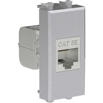 ДКС Компьютерная розетка RJ-45 без шторки модульная, кат.5е экранированная, Avanti, закаленная сталь, 1 модуль 4404761 DKC ДКС Компьютерная розетка RJ-45 без шторки модульная, кат.5е экранированная, Avanti, закаленная сталь, 1 модуль 4404761 DKC