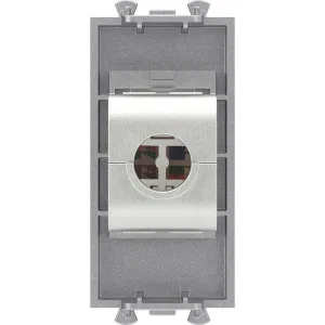 ДКС Компьютерная розетка RJ-45 без шторки модульная, кат.5е экранированная, Avanti, закаленная сталь, 1 модуль 4404761 DKC ДКС Компьютерная розетка RJ-45 без шторки модульная, кат.5е экранированная, Avanti, закаленная сталь, 1 модуль 4404761 DKC