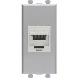 ДКС Компьютерная розетка RJ-45 без шторки модульная, кат.6А экранированная, Avanti, закаленная сталь, 1 модуль 4404771 DKC