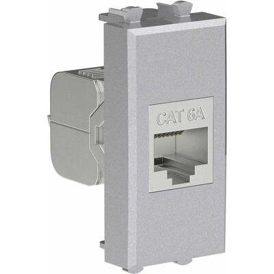 ДКС Компьютерная розетка RJ-45 без шторки модульная, кат.6А экранированная, Avanti, закаленная сталь, 1 модуль 4404771 DKC ДКС Компьютерная розетка RJ-45 без шторки модульная, кат.6А экранированная, Avanti, закаленная сталь, 1 модуль 4404771 DKC