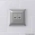 ДКС Компьютерная розетка RJ-45 без шторки в стену, кат.6А двойная экранированная, Avanti, закаленная сталь 4404774 DKC ДКС Компьютерная розетка RJ-45 без шторки в стену, кат.6А двойная экранированная, Avanti, закаленная сталь 4404774 DKC